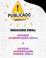 PRAE divulga o Resultado Final da seleção para o Auxílio-Alimentação 2025.2 e Auxílio-Alimentação BioMed 2025.2 