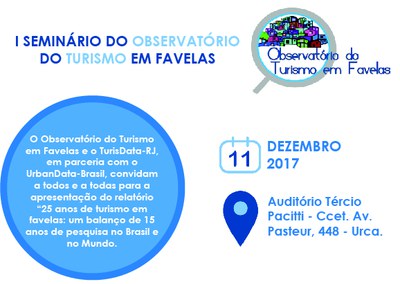 I Seminário do Observatório do Turismo em Favelas 
