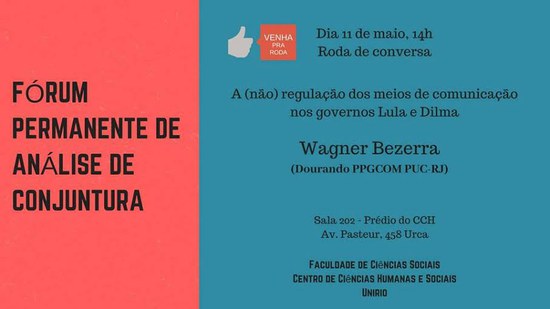 Cartaz de divulgação do Fórum Cartaz de divulgação do Fórum