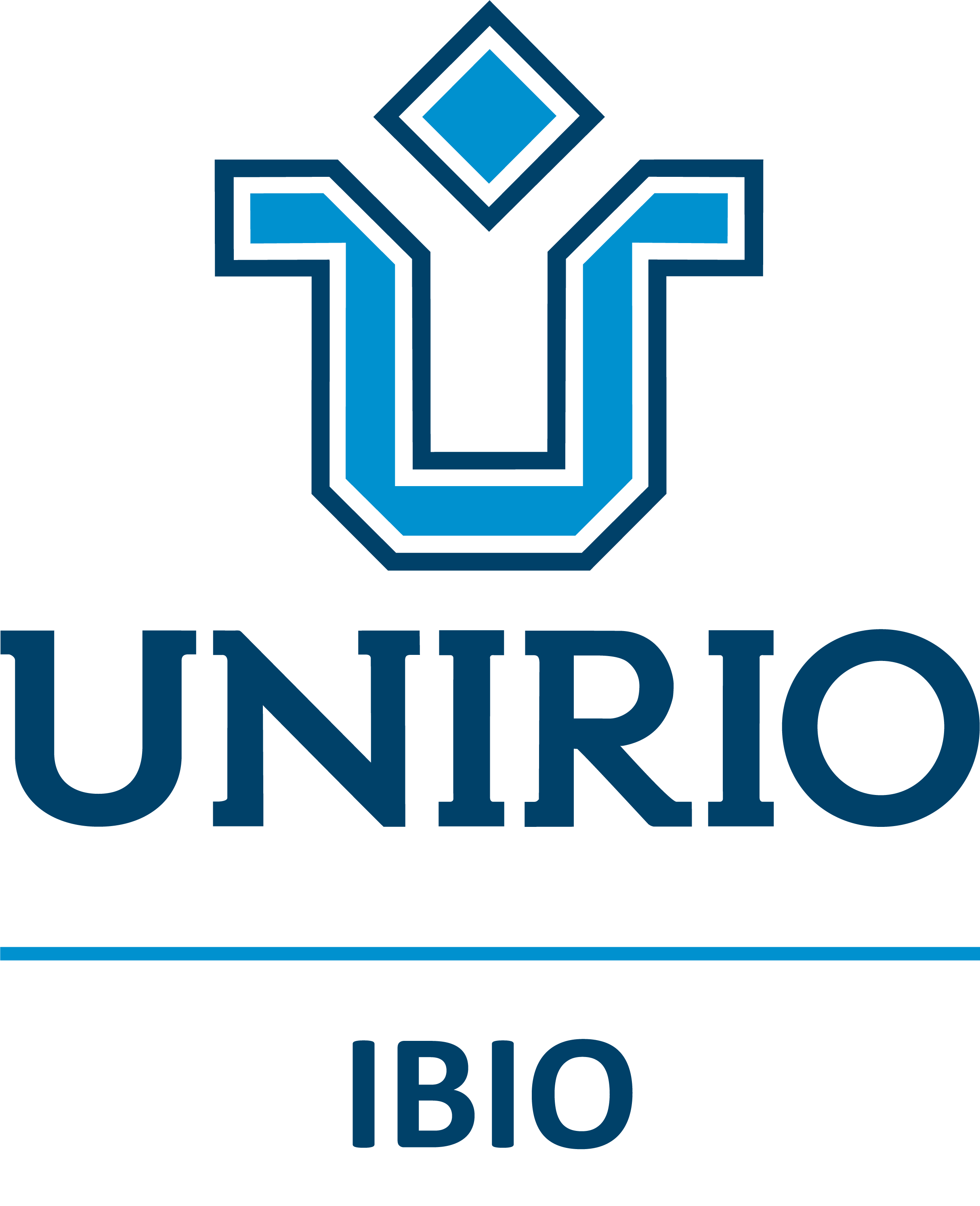 Marca vertical Ibio - Unirio