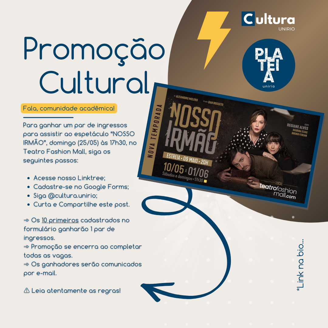 Promoção Cultural | “NOSSO IRMÃO”