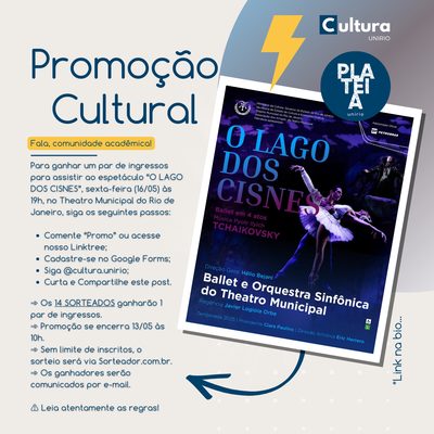 Promoção Cultural | “O LAGO DOS CISNES”