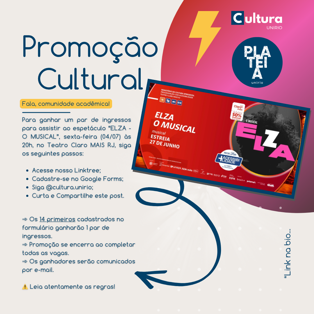 Promoção Cultural | “ELZA - O MUSICAL”
