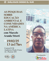 Convite para a primeira palestra do "Ciclo de debates - Diálogos desde El Sur"