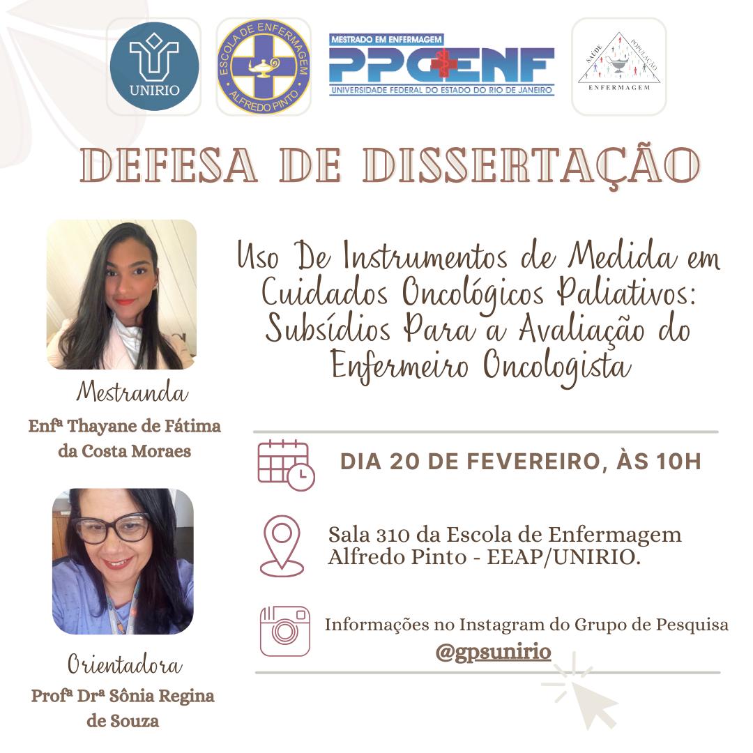 DEFESA DE DISSERTAÇÃO - THAYANE DE FÁTIMA