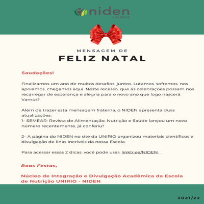 Mensagem Natal Niden