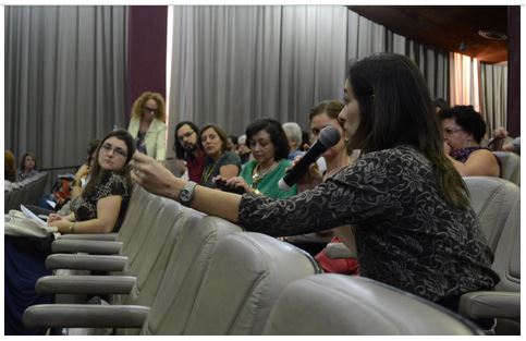 Participantes discussão ampliada com Docentes