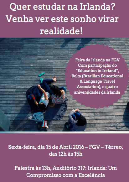 Evento da Irlanda na FGV