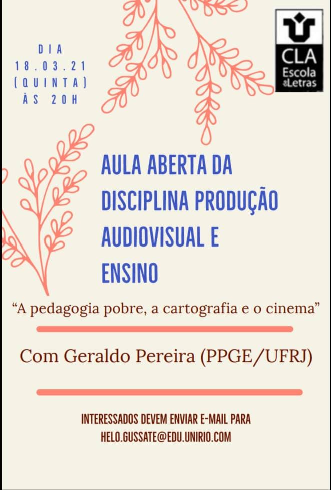 Aula aberta com Geraldo Pereira