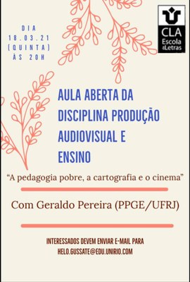 Aula aberta com Geraldo Pereira