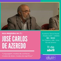 Aula Inaugural com José Carlos de Azeredo