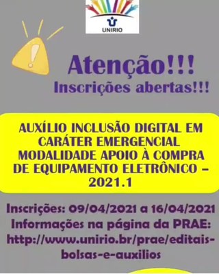 Auxílio Inclusão Digital 2021