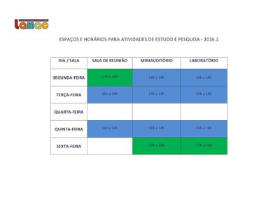 LAMAC - Horários 2016.1