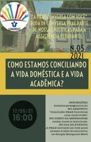 PRAE convida para a 5ª Roda de Conversa hoje, às 16h.