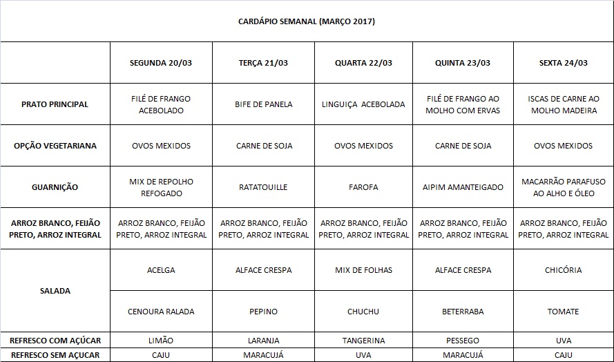 cardápio 20 a 24-03-17 após câmara