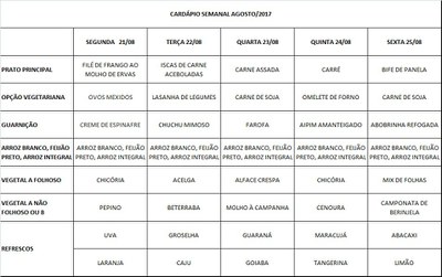 cardápio 21-08 a 25-08-17