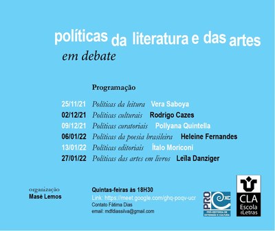 Políticas da literatura e das artes