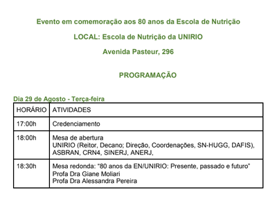 evento nutricao