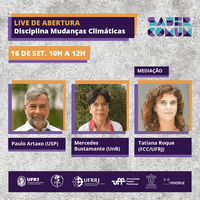 Disciplina Mudanças Climáticas (Saber Comum): Live e Inscrições