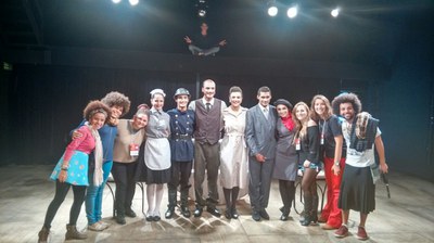 Parte dos estudantes que participaram do Festival (Foto: Divulgação)