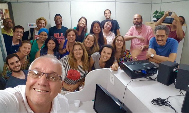 Participantes da oficina e integrantes do NIS/Lamac (Foto: NIS/Lamac)