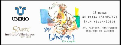 Série Compositores dia 31 de maio no IVL