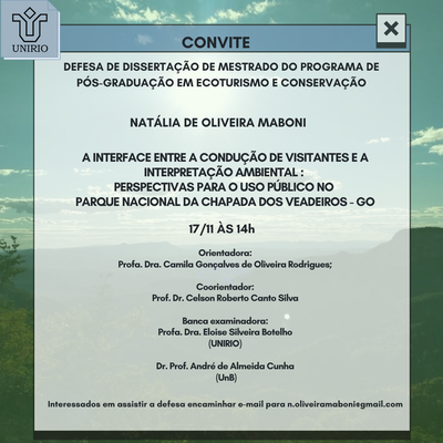 Convite - Defesa Natália