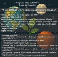 Curso de extensão: Astrobotânica e Princípios da Agricultura Espacial