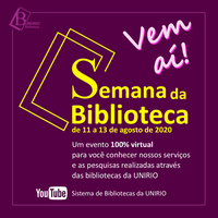 I Semana da Biblioteca da UNIRIO