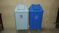 Iniciada a instalação física dos coletores de resíduos que serão utilizados na Coleta Seletiva