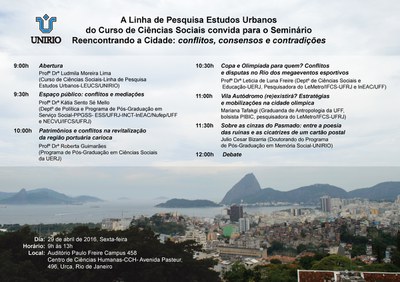 Evento Estudos Urbanos