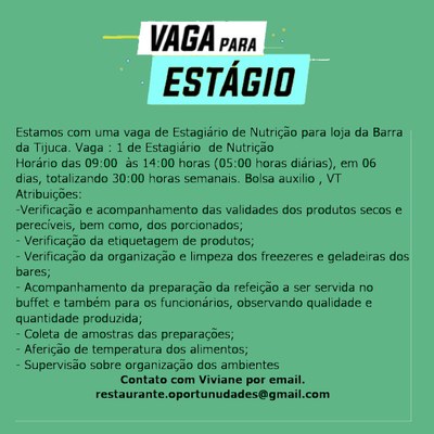 Vagas Estagios 27/09/2021
