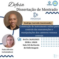 Defesa de produto do mestrando Rodrigo Ribeiro Azevedo