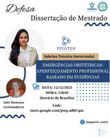 Defesa de produto da mestranda Sabrina Torres Teixeira 