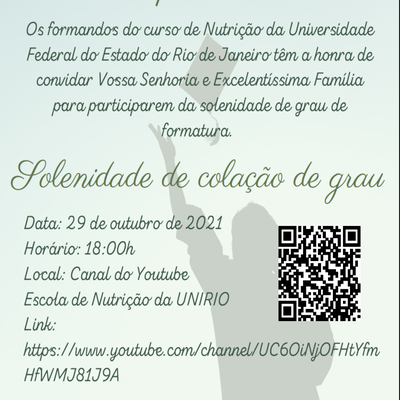 Convite Formatura 2021.1