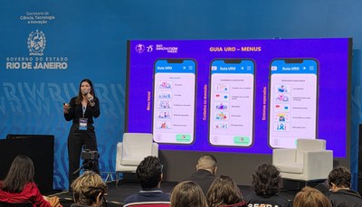 Egressa Marcia Duarte apresenta aplicativo Guia Uro no Rio Innovation Week 