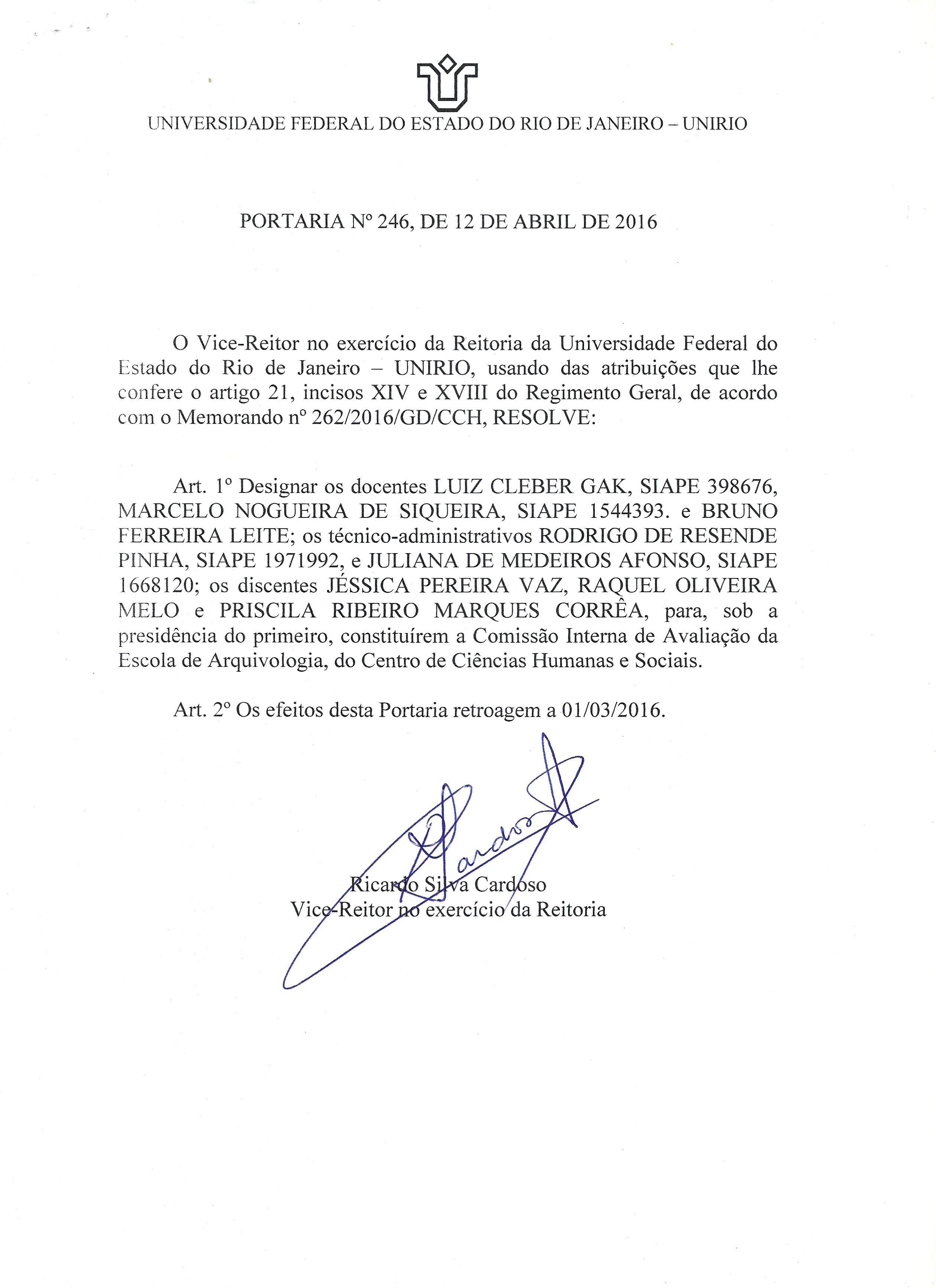 portaria ciac