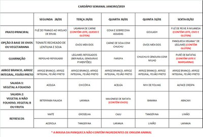 cardápio 28-01 a 01-02-19