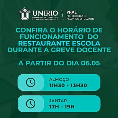 horários RE greve docente