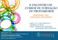 II Encontro dos cursos de Formação de Professores da UNIRIO