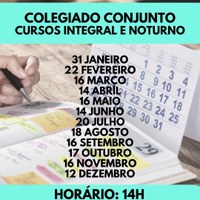 Calendário Colegiado 2022