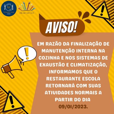 RE retorna em 09-01