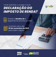 Prazo de Autorização de acesso à Declaração do Imposto de Renda termina amanhã, dia 20 de novembro