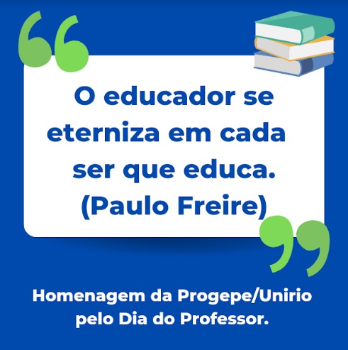 Homenagem da Progepe pelo Dia do Professor