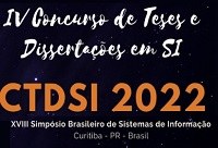 Estudantes do Programa de Pós-graduação em Informática são  premiados no Concurso de Teses e Dissertações do SBSI 2022