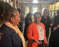 Pesquisadora da UNIRIO participa de visita da ministra da Cultura às Docas André Rebouças