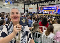 Professores da UNIRIO participam de lançamento da Carteira Nacional Docente com o presidente Lula