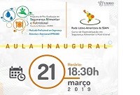 Curso de Mestrado e de Especialização em Segurança Alimentar e Nutricional da UNIRIO promovem Aula Inaugural nesta quinta, 21