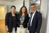 Reitor e vice-reitora da UNIRIO alinham acordo com Ministério da Gestão e da Inovação em Serviços Públicos