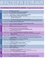 Semana de Filosofia terá início na próxima terça-feira, dia 2